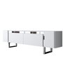 Hanah Home Soporte para TV Blanco y Plata